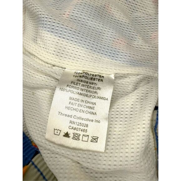 Psycho Bunny Boys XL 14-16 Swim Trunks Colorful Abstract Lined Drawstring - Picture 7 of 7